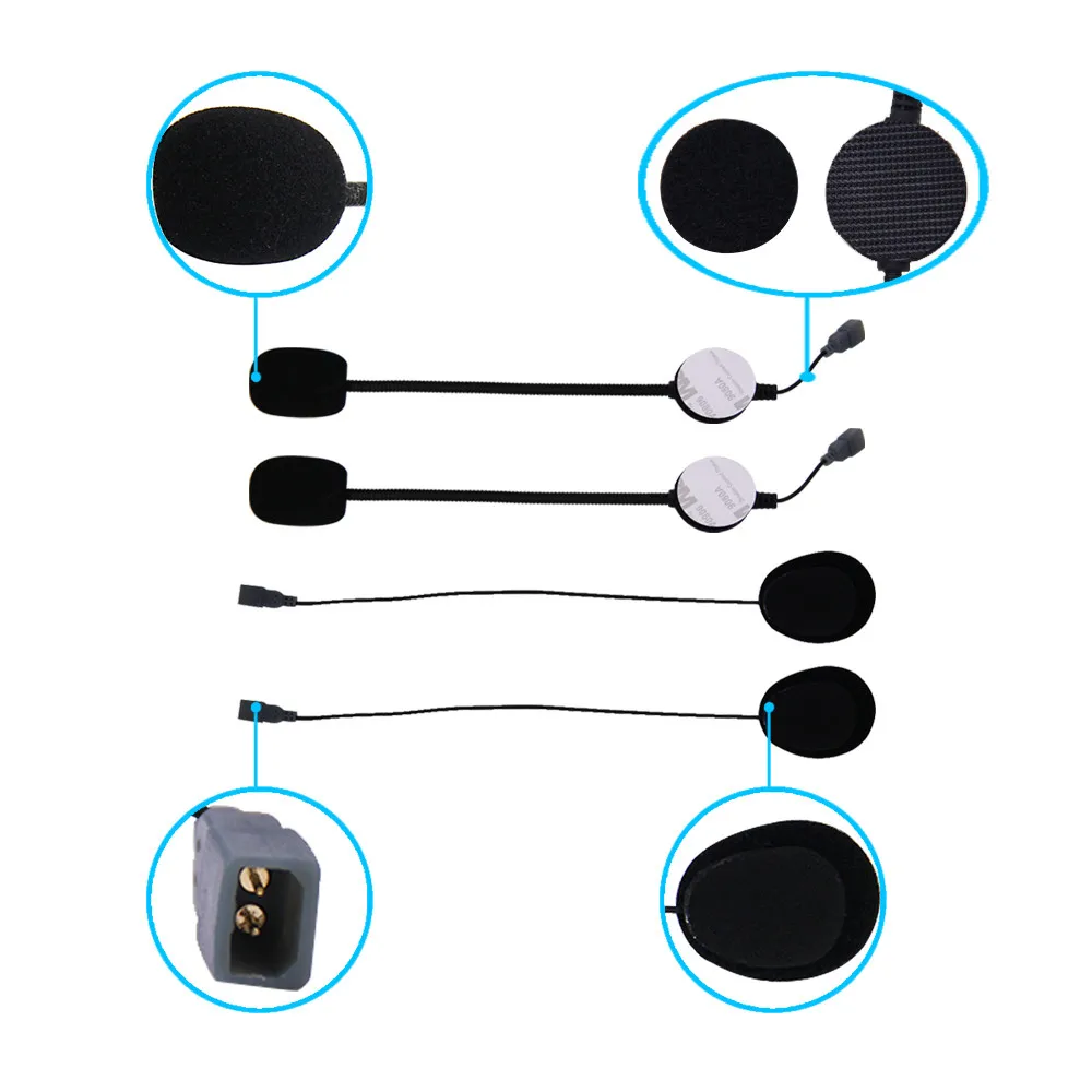 

Ejeas & Vnetphone 3.5mm Jack 2 in 1 Microphone Speaker Headset for V4 V6 PRO E6 Plus Q7 Q20 Motorcycle Bluetooth Helmet Intercom