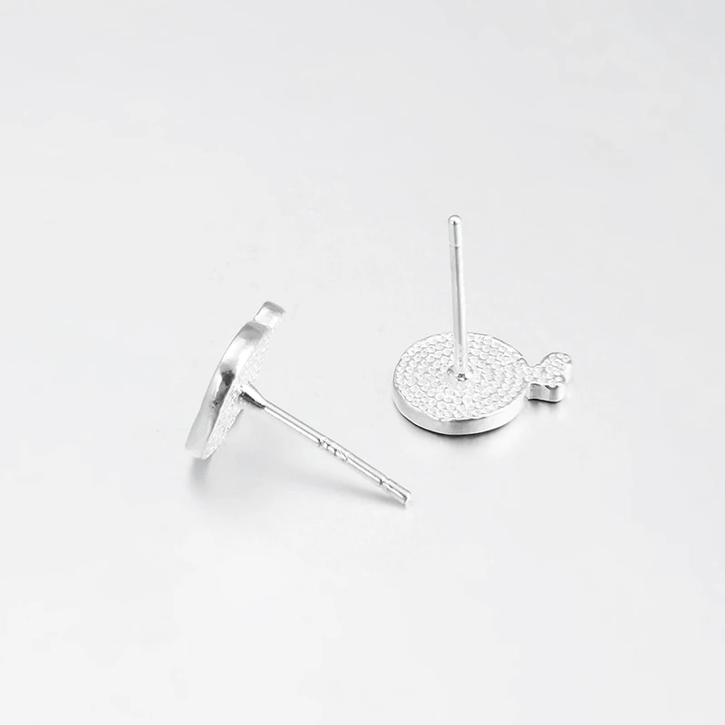 Женские серьги-гвоздики из серебра 2018 пробы в вечерние маленькой девочки и