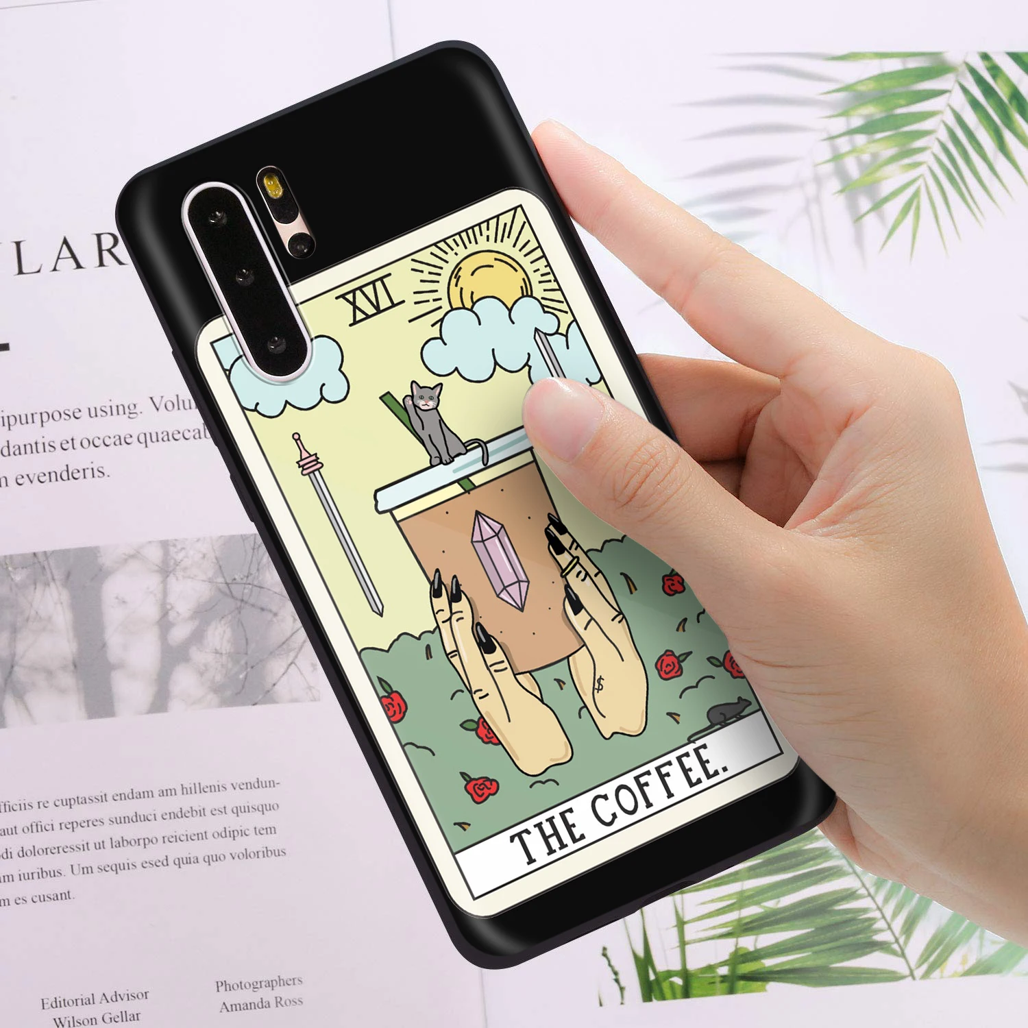 Силиконовый чехол YIMAOC для Huawei Mate 30 20 Honor 10 8x Nova 3i 3 P30 Lite Pro с изображением кофе вина
