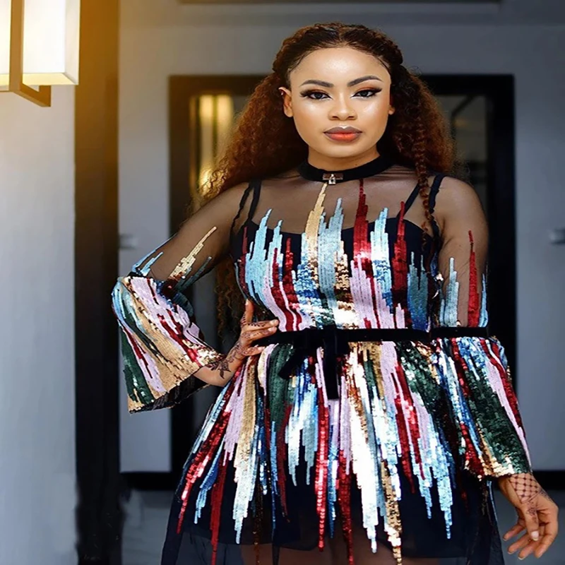 

Женское платье большого размера Африканское платье Boubou, Африканское платье для женщин свободного размера с вышивкой, длинное Африканское п...