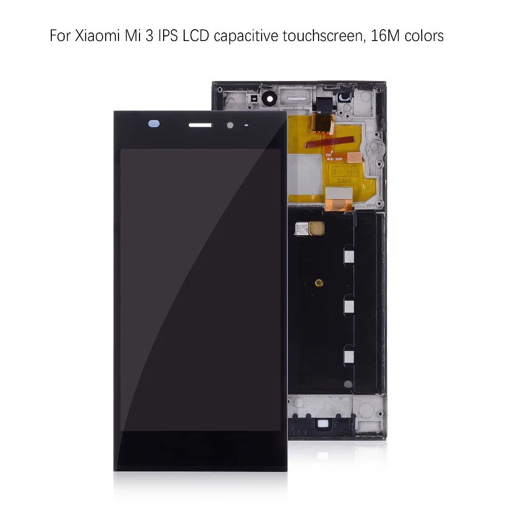 TDS-CDMA WCDMA Дисплей для XIAOMI Mi3 в сборе с тачскрином на рамке 5.0'' черный