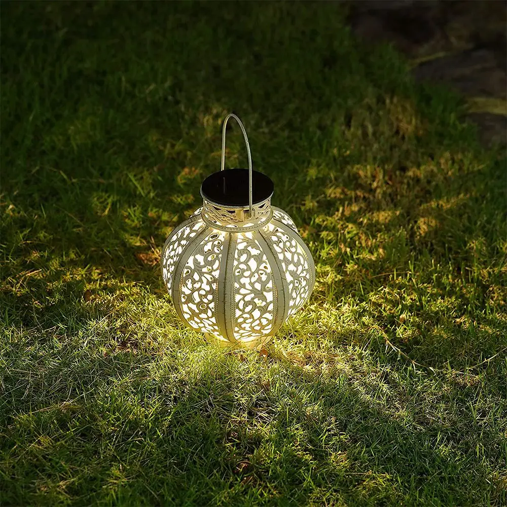 

Garden Solar Lamp Hollowed Out Maple Leaf Shadow Solar Lantern Hanging Hollow Lamp Lighting Outdoor Waterproof Landscape Lamp
