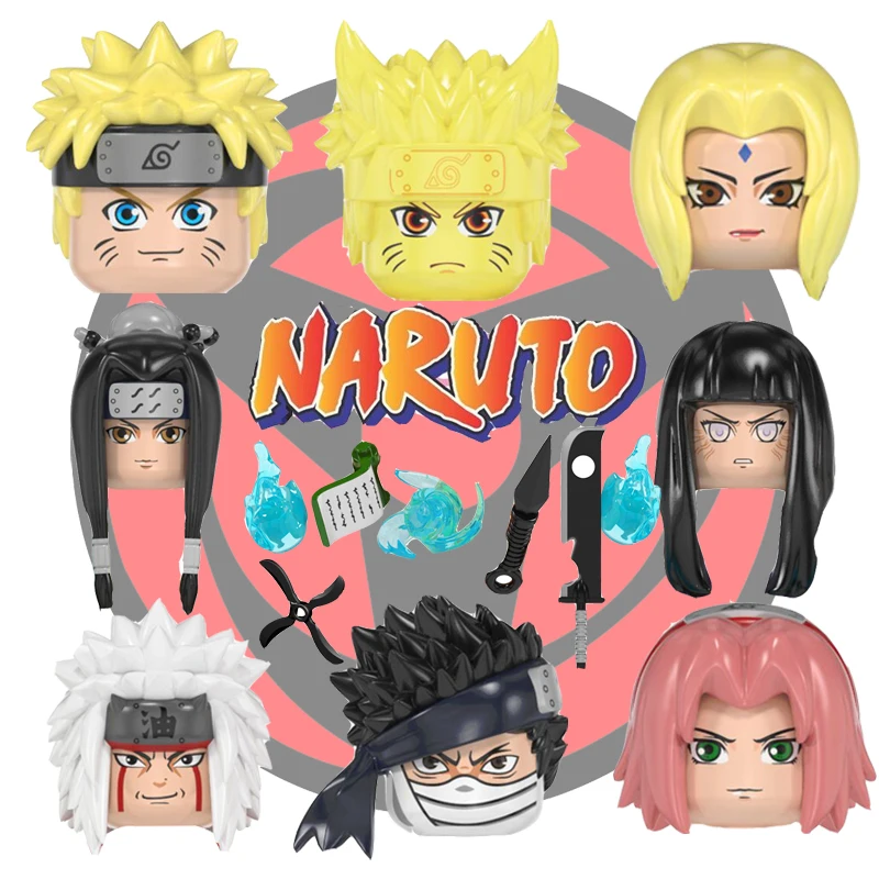 

Новинка 2021, фигурки героев аниме Наруто, Хината, Сакура, танаде, Джирайя, Классические блоки moc, фигурки героев, мини-фигурки, детская игрушка ...