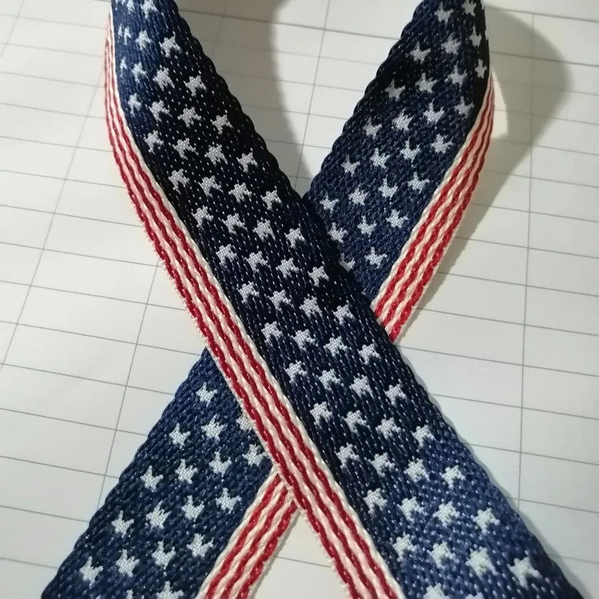3 м/лот 30 мм синий США звезда красная лента вышивка хлопок свадебное украшение