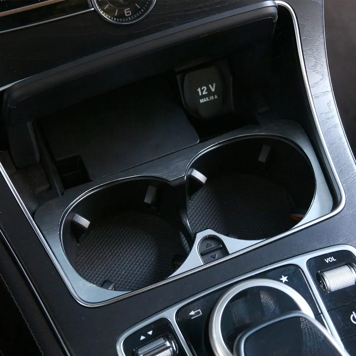 Крышка держателя стакана из алюминиевого сплава рамка отделка для Mercedes-Benz GLC X253 C E