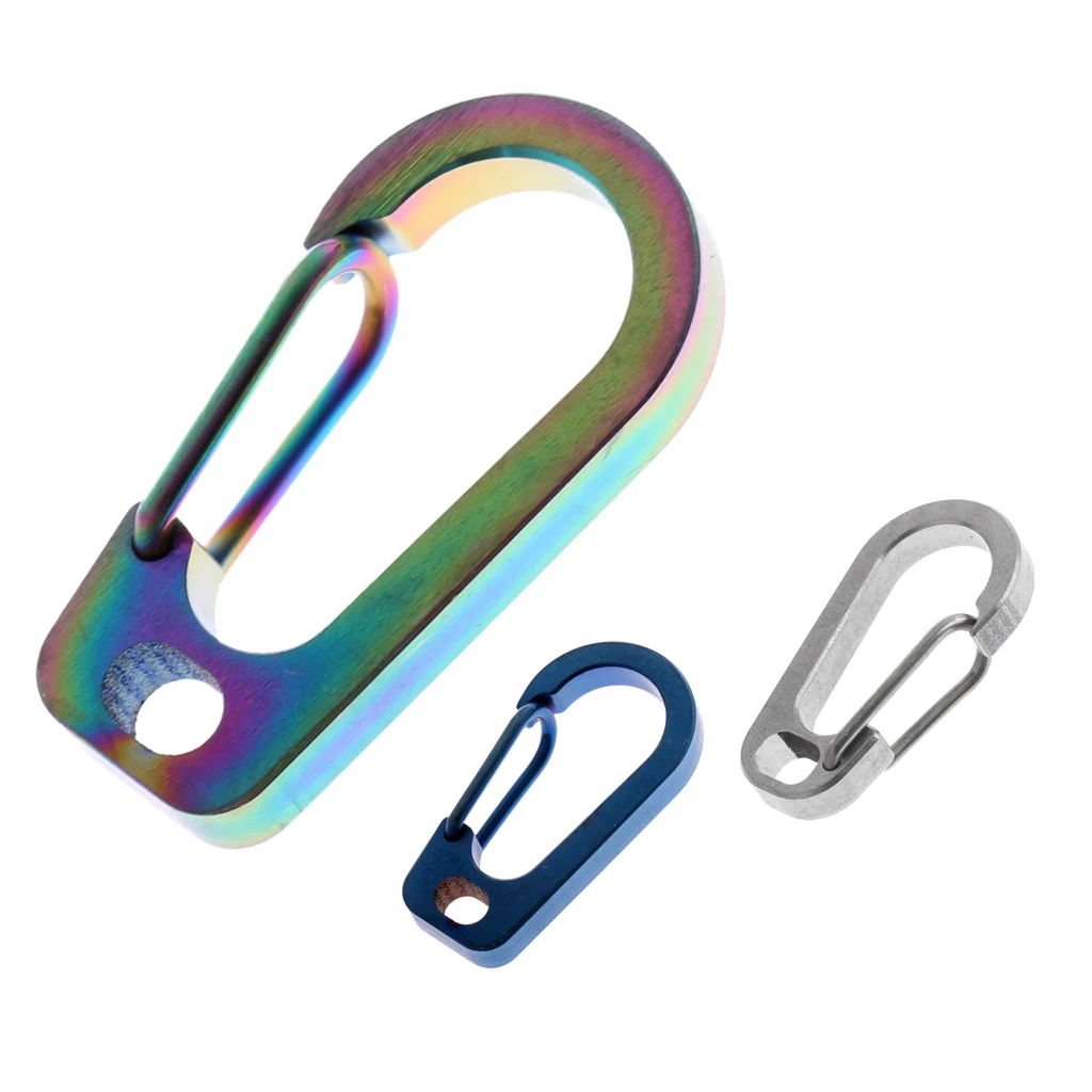 

MagiDeal Carabiner Clip Snap Spring Keychain Hook Camping Hiking