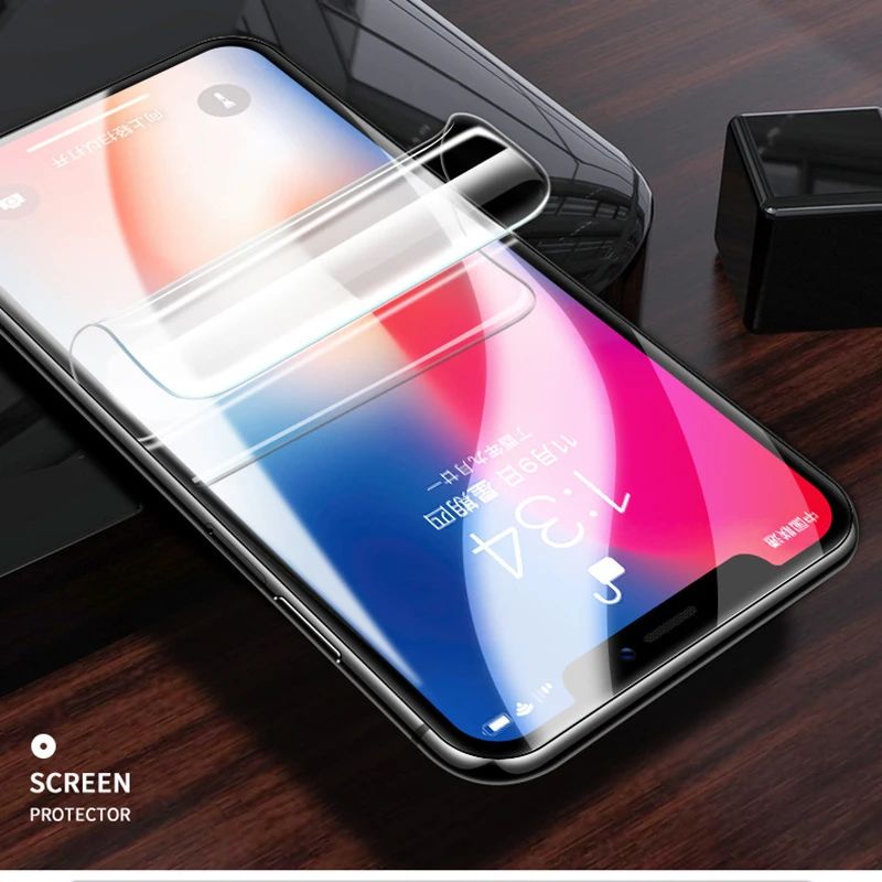 35D спереди+ сзади гидрогель пленка для iphone6 6s 6 плюс мягкая защитная плёнка для экрана для iphone7 7 plus, 8, 8 plus, X XS XR XSMAX защитные пленки