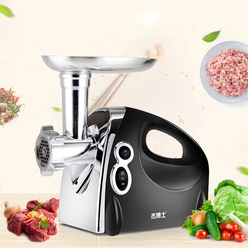 Electric Meat Grinder Fully Automatic Home 220V Minced Meat Food Processor Enema Machine Small Commercial Kitchen Appliances