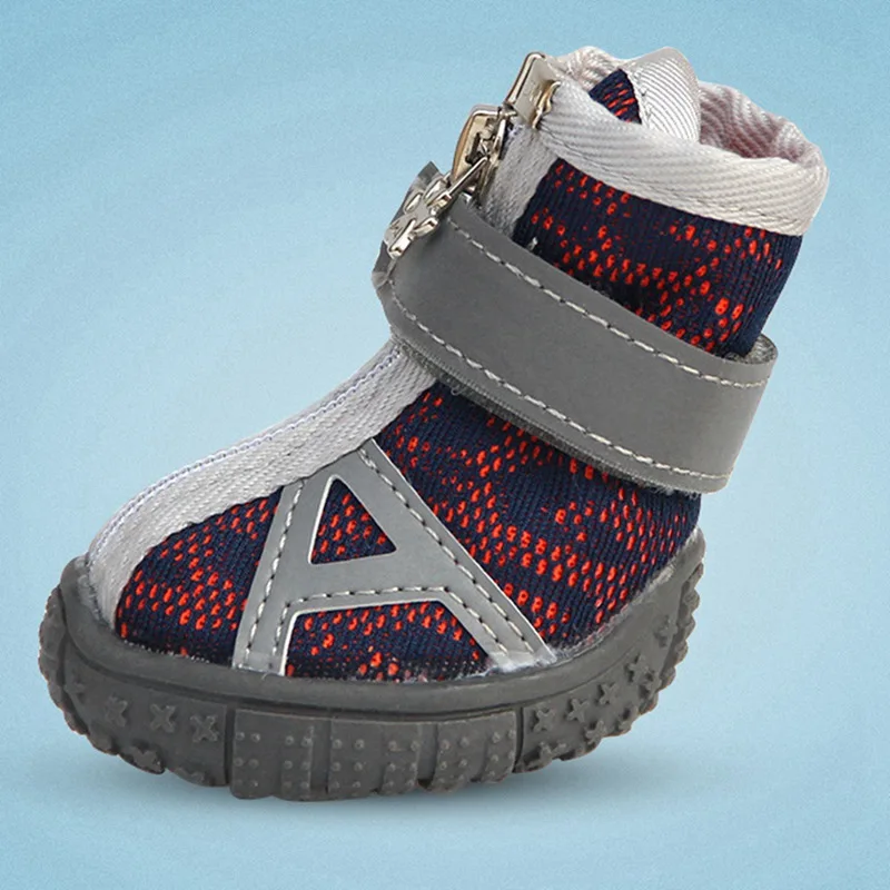 Удобная и дышащая обувь для собак Нескользящие ботинки домашних животных защита