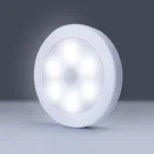 6 светодиодный s движения PIR Сенсор светильник Спальня ночное шкаф для ламп шкаф СВЕТОДИОДНЫЙ под кабинет ночной Светильник для шкафа Лестницы Кухня