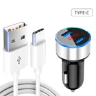 Для Samsung Note 20 Ультра 10 9 8 Pro Lite зарядных порта USB для автомобиля зарядное устройство 3.1A, быстрая зарядка, мобильный телефон адаптер Type-c USB Дата-кабель для OPPO A72