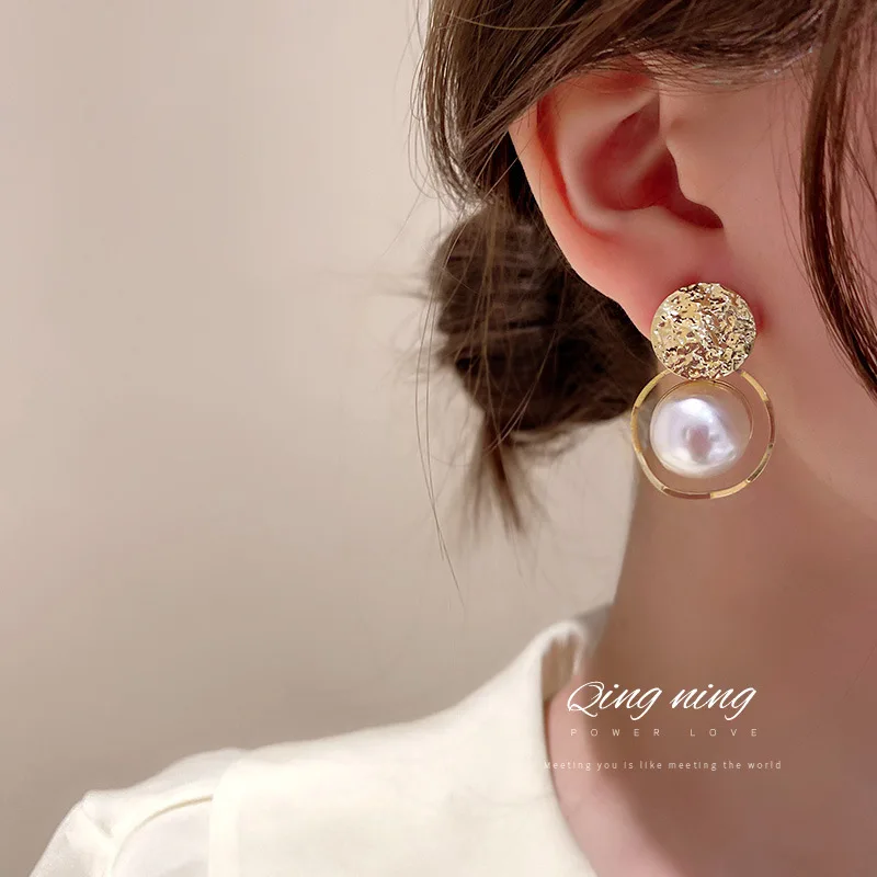 

925 Silver Needle Candy Color Earrings Female Personality Exaggerated Square Geometric Net Red New Summer