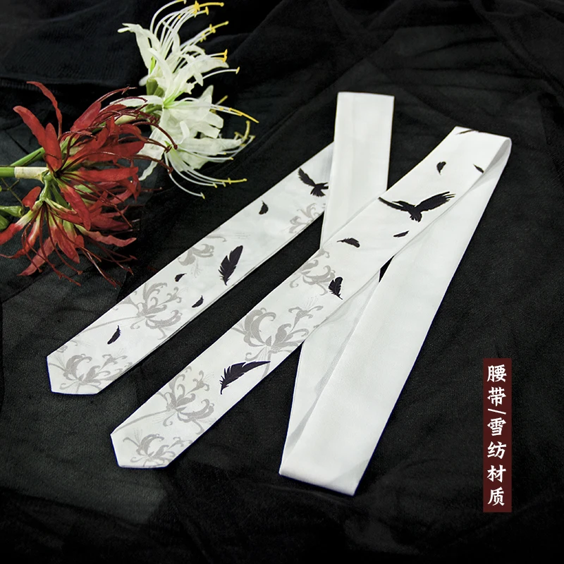 Японская винтажная черно-белая повязка на голову stlye старинный китайский для