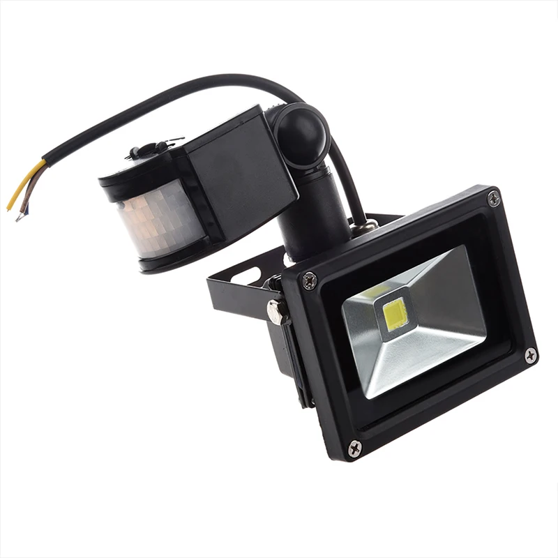

PIR Motion Sensor Security Wall Pure White LED Waterproof Flood Light Lamp 10W