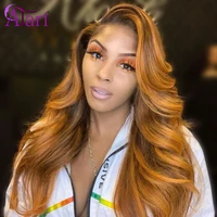 honey blonde lace front human hair wigs transparent 30 inch body wave lace front wig indian frontal wigs for black women atari