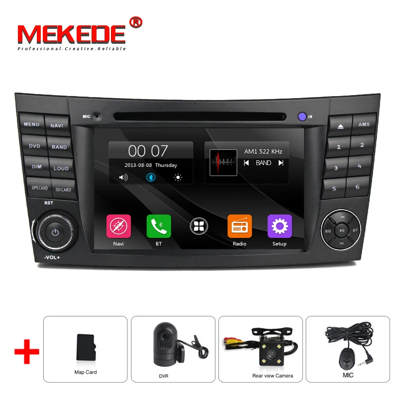 CAR DVD CAMERA DVR Два din 7 дюймов dvd-плеер автомобиля для Mercedes Benz/E-Class/W211/E300/ CLK/W209/CLS/W219/G-Class/W463 Canbus Радио GPS навигации FM - Цвет: CAR DVD CAMERA DVR