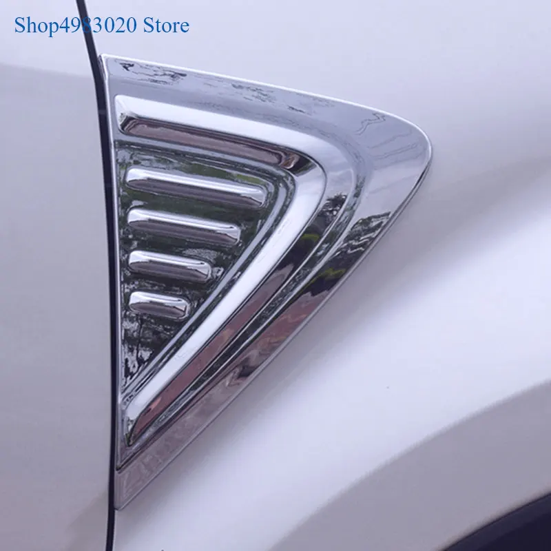

Для Toyota C-HR CHR 2016 2017 2018 ABS хромированная крышка на дверь, боковое вентиляционное отверстие, воздушный поток, крыло на выход, отделка крыла, Стай...