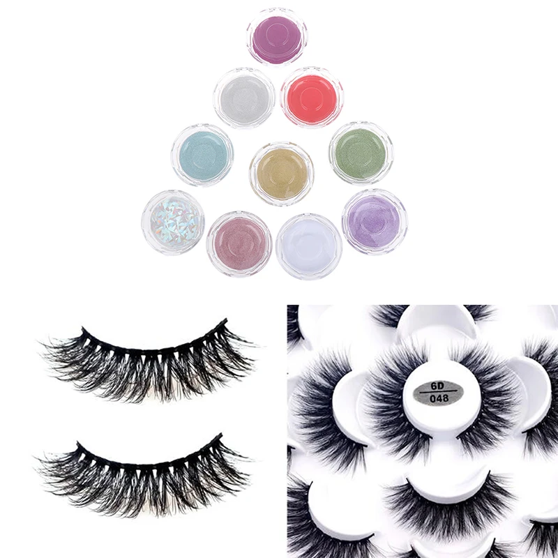 Пустые круглые коробки для ресниц коробка упаковки прозрачный чехол