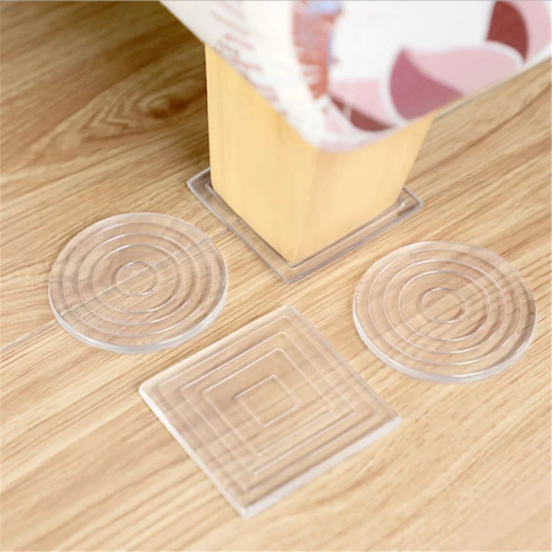 

1set Silicone Furniture Pad Table Foot Pads Anti-slip Bed Legs Mat Sticker Sofa Feet Pad Protector Stickers Felt Tables Ottomans