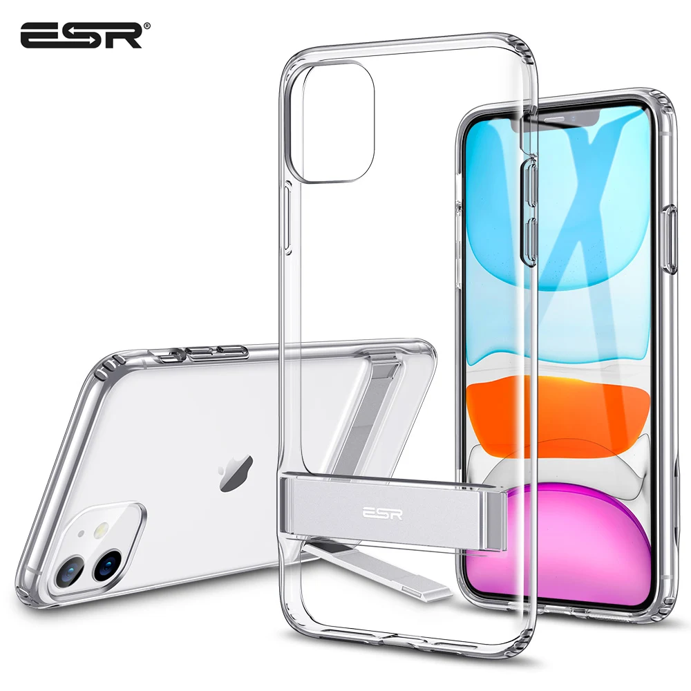 ESR чехол для телефона для iPhone 11 11 Pro 11 Pro Max чехол Вертикальная и горизонтальная подставка металлический чехол с подставкой для iPhone 11