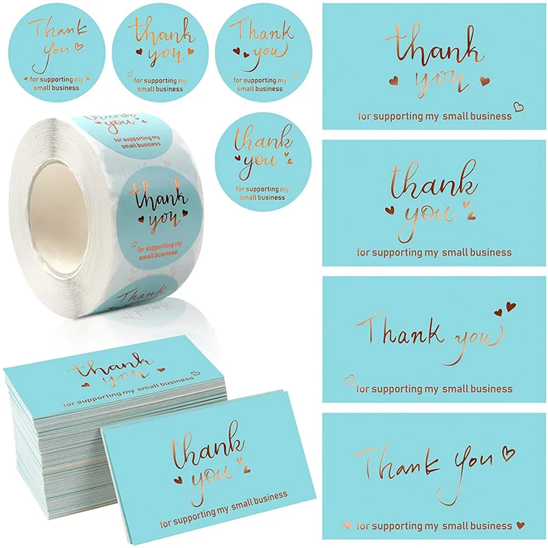 

Наклейки с надписью «Thank You», 50 шт./компл. или 500 шт. в рулоне, 50 шт.