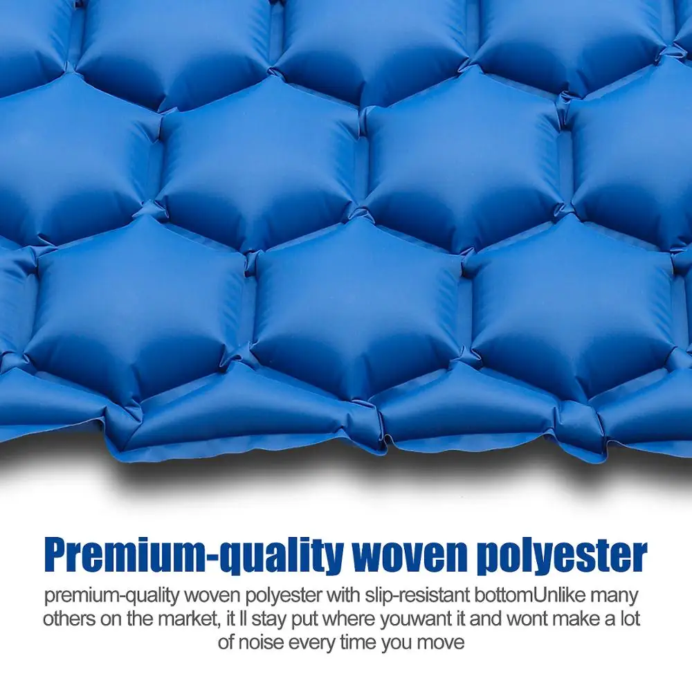 Туристический коврик надувной мешок ультралегкий портативный для отдыха на