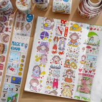 5cm x 3m one roll cartoon style decorative masking tape for scrapbook bullet journal planner phone case arts crafts