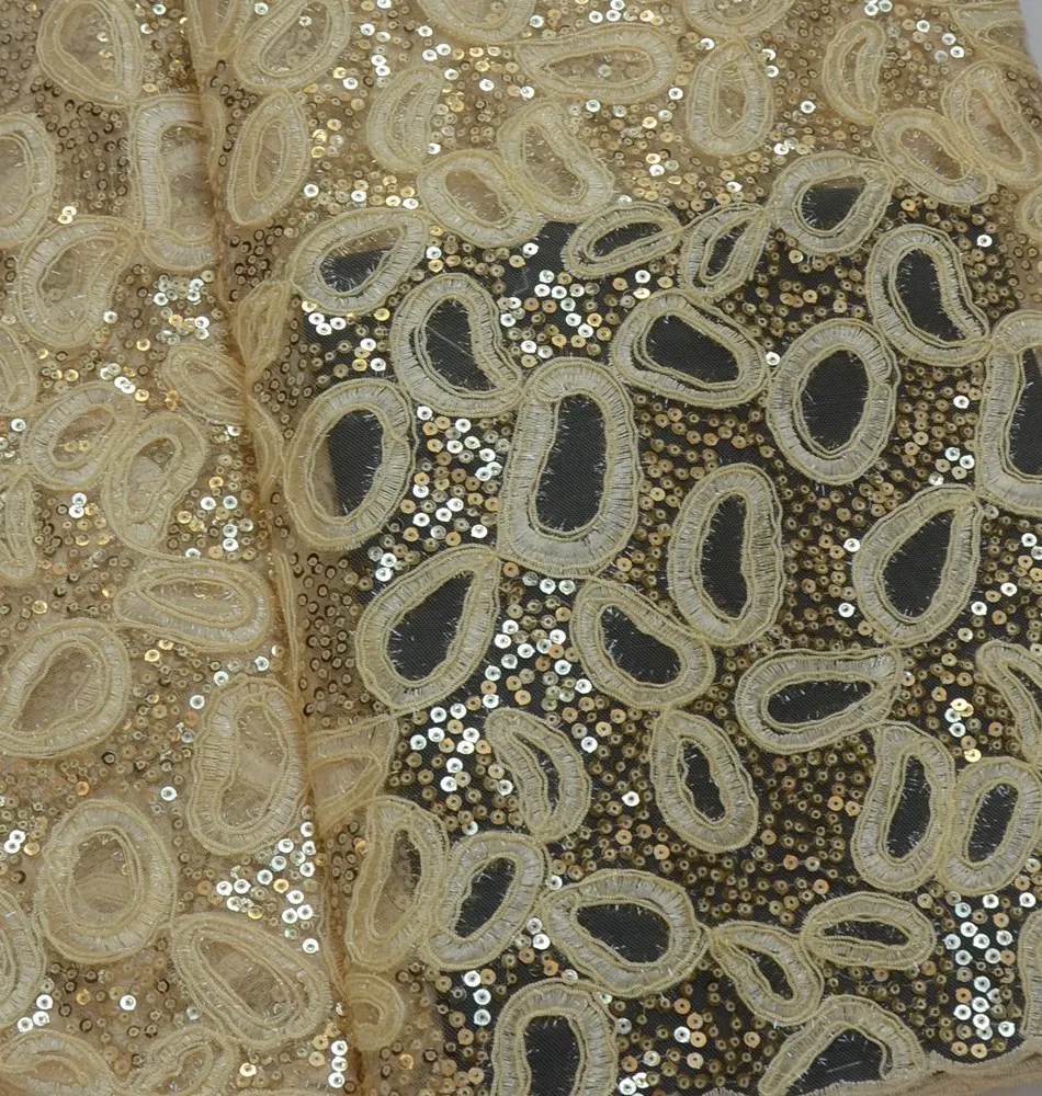 Французская кружевная ткань с блестками 2019 Новая мода африканская чистая