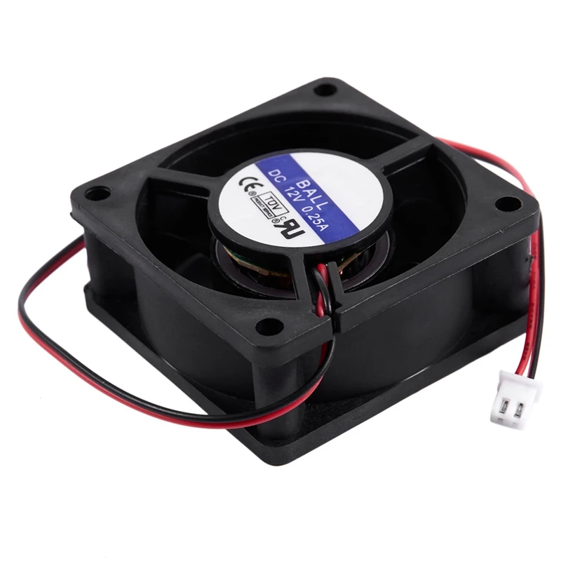 60 мм x 25mm 12V 0.25A 2Pin вентилятор охлаждения для компьютера с бесщеточным двигателем