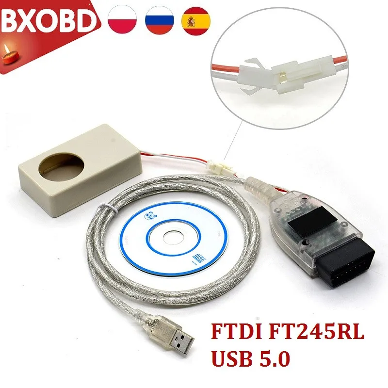 VAG NEC MCU Vagtacho 5 0 24C32/24C64 TACHO Immo Box Eeprom программатор USB версия V5.0 диагностический кабель