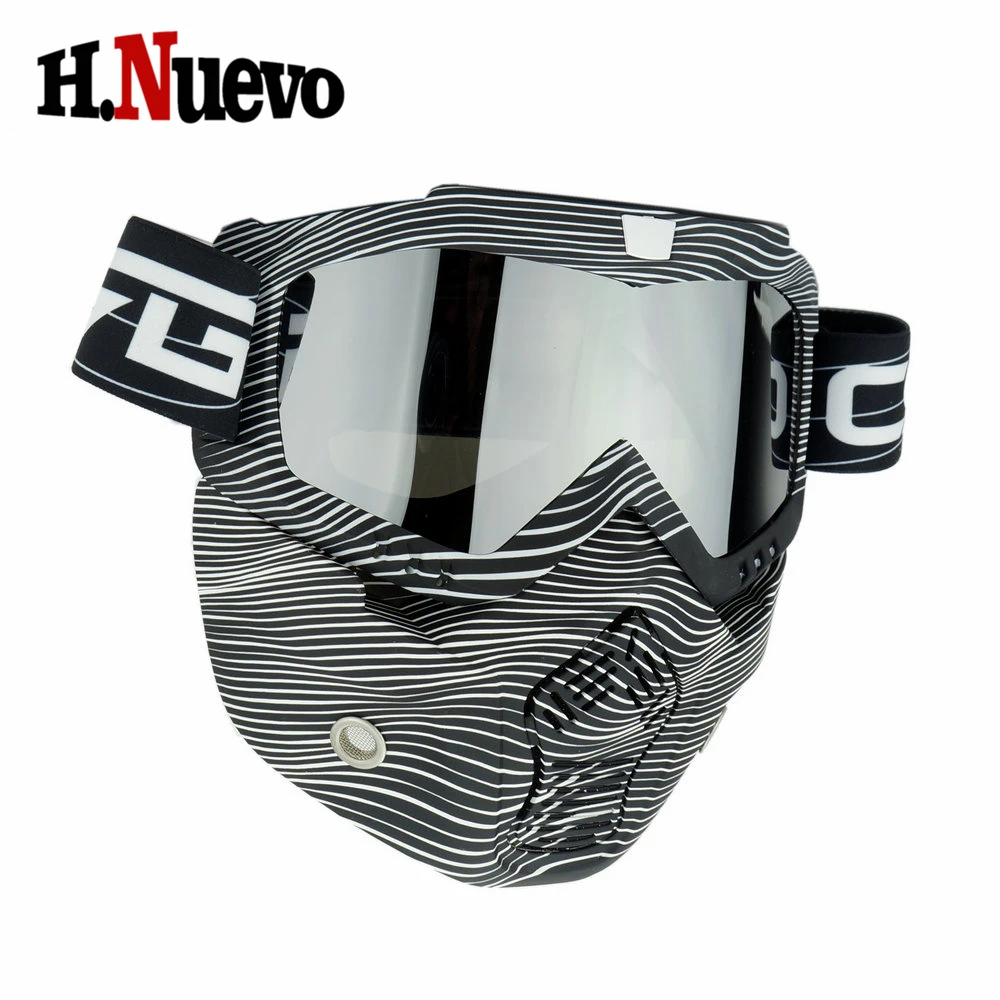 Камуфляжный стиль полная маска для лица очки съемная дышащая мотоциклетная Байк