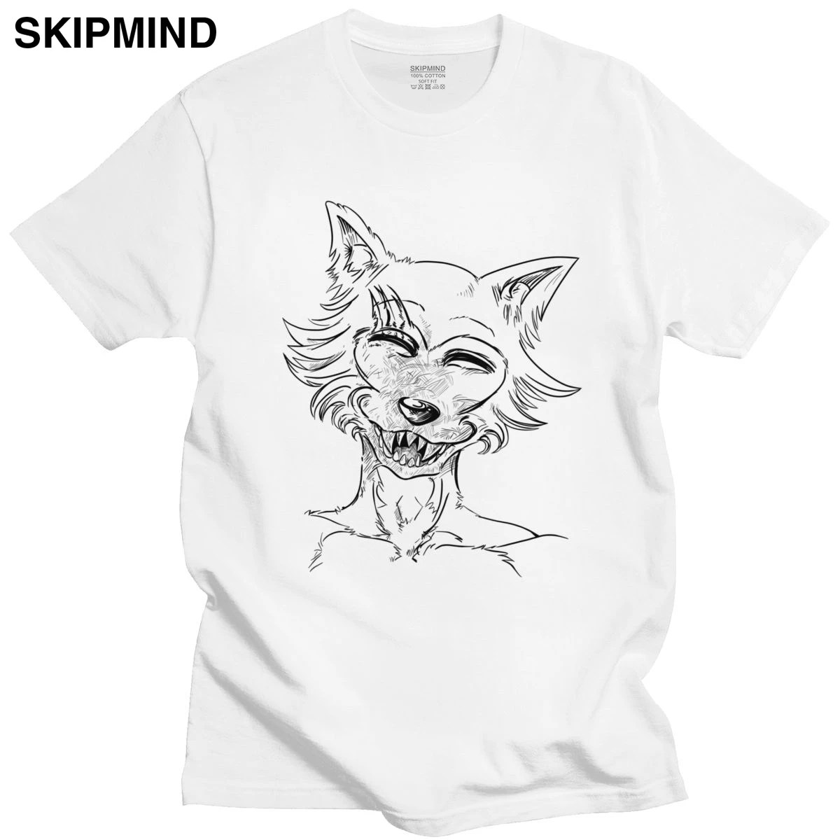 Великолепные мужские футболки с короткими рукавами Beastars 100% хлопковая Футболка