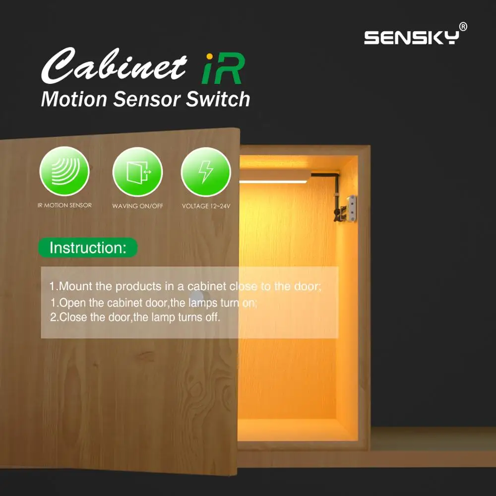 Автоматический переключатель датчика шкафа Sensky BS011 12 В 24 постоянного тока 3 А