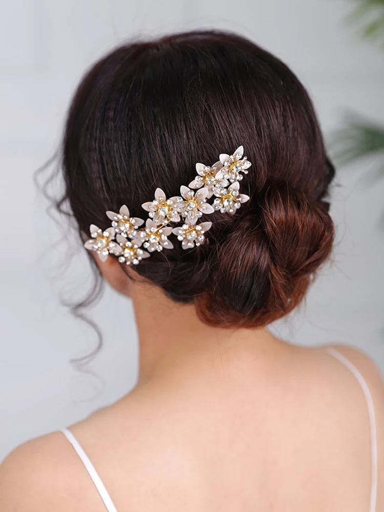 Винтажные Свадебные украшения для волос золотые вуалетки ручная работа головные