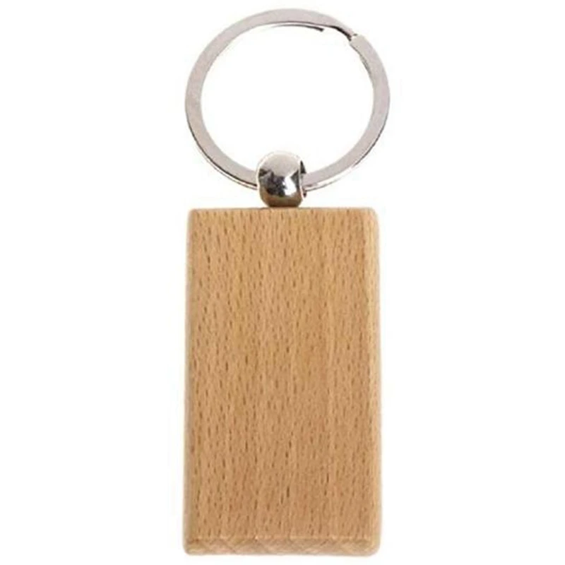 

Blank Rectangle Wooden Key Chain Diy Wood Keychains Key Tags Can Engrave Diy Gifts