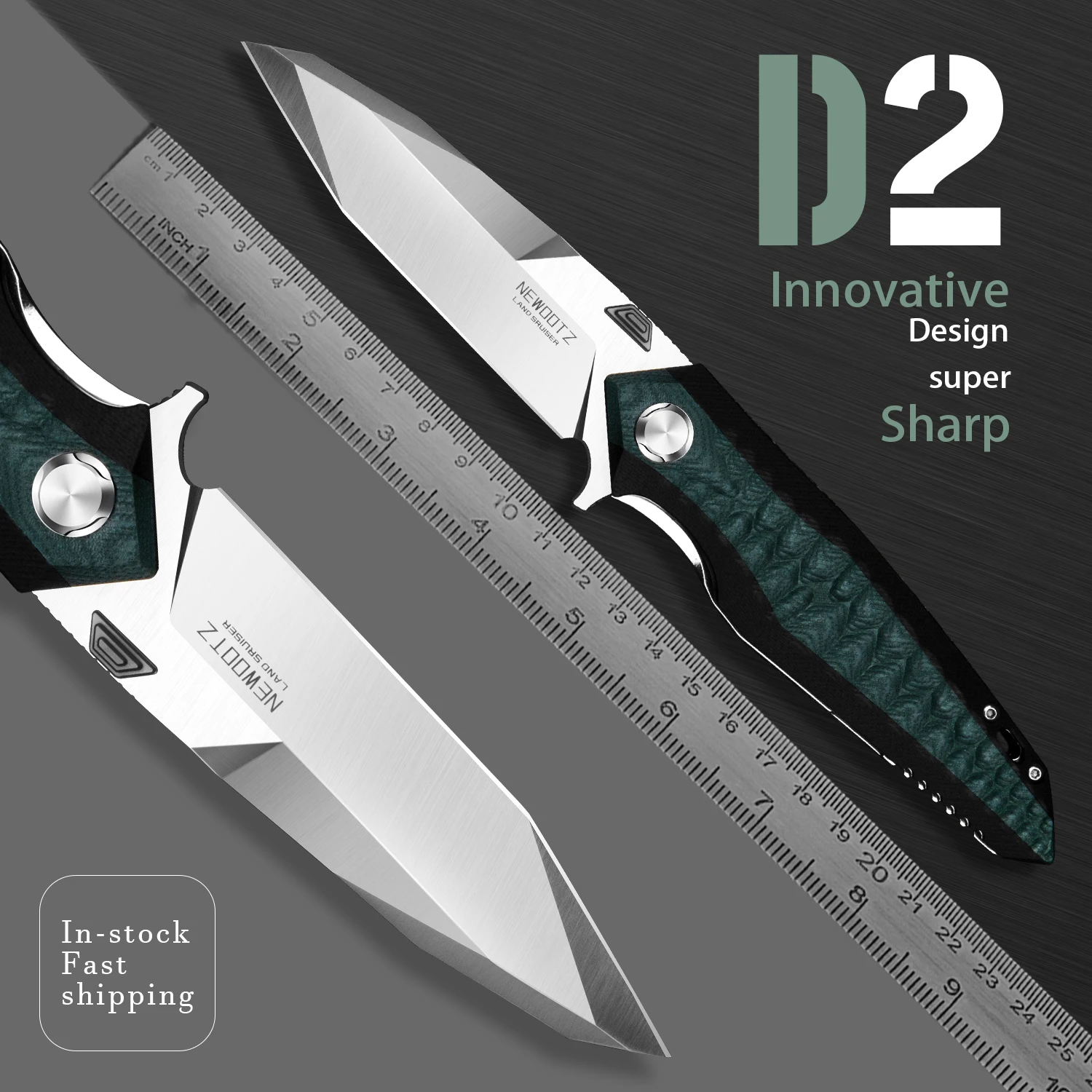D2 высокотвердое лезвие для двойного отдыха, охоты, карманный инструмент для повседневного использования, Многофункциональный складной нож для самообороны