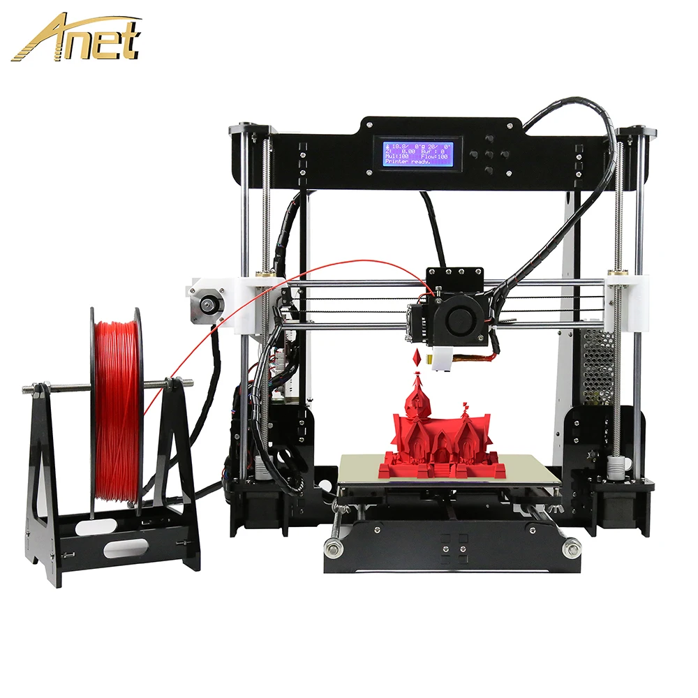 Горячая Распродажа недорогой Anet 3d принтер A8 A6L Высокоточный DIY FDM Reprap Prusa I3 drukarka 3D с