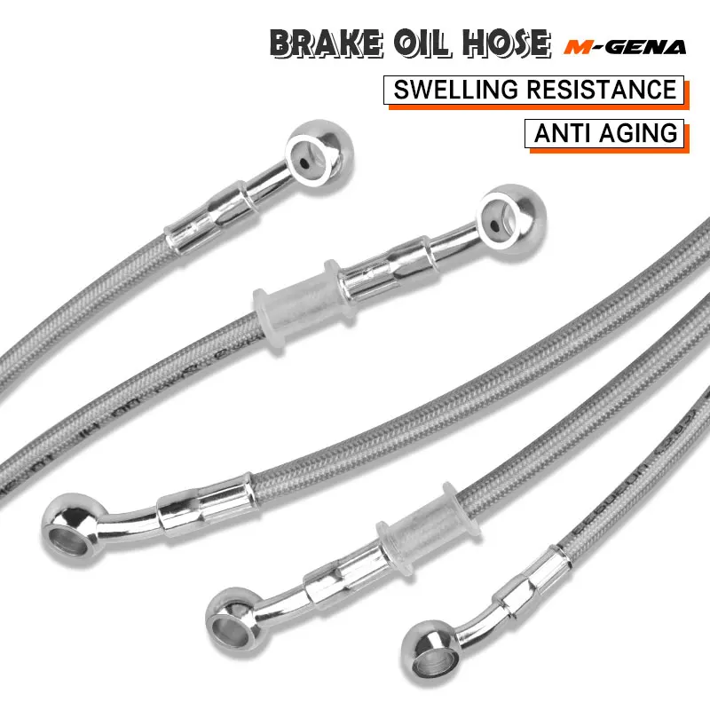 

400 To 2400mm Hydraulic Brake Hose DOT oil Pipe Line Braided Cable 10mm Banjo For Suzuki Kawasaki Yamaha Honda ATV