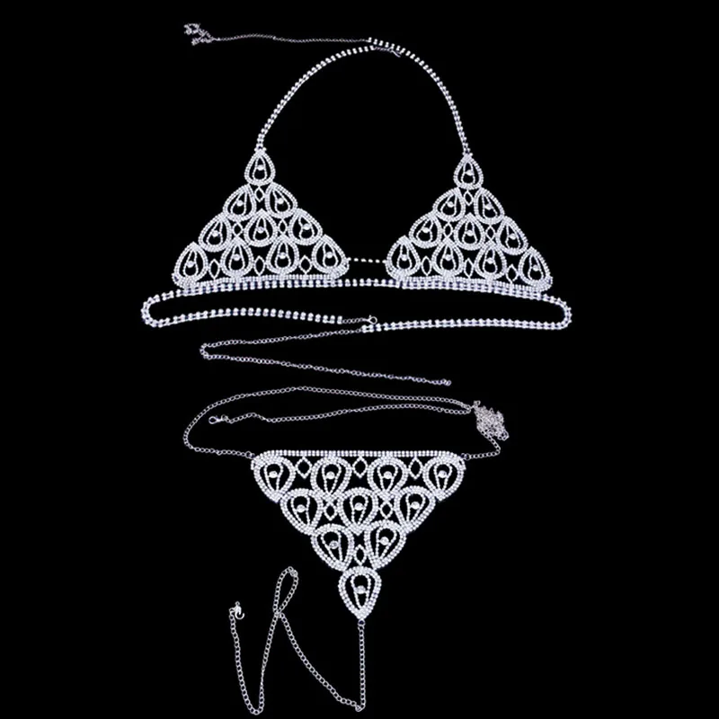 Новые очаровательные капли воды StoneFans Стразы нижнее белье женский сексуальный