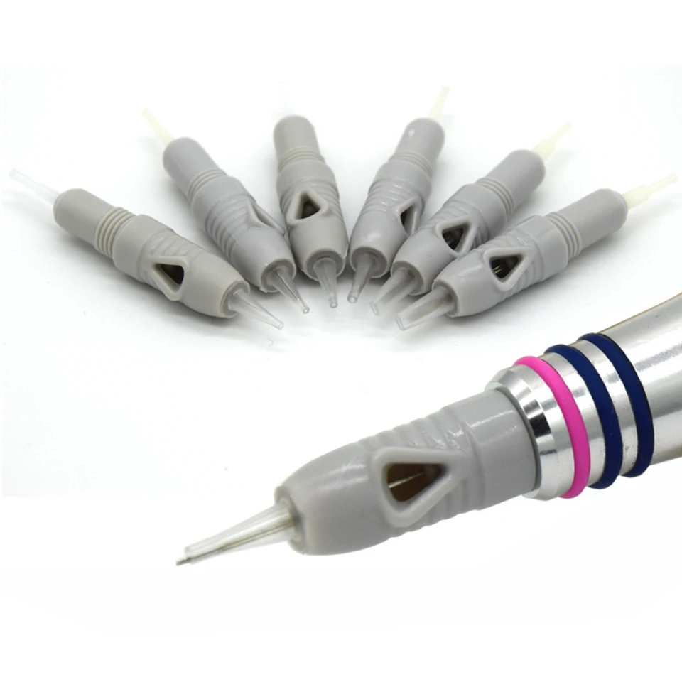 

100pcs 1P 8mm Transparent/white/green Cartridge Needles Screw for Charmant Charme Princesse Liberty Tattoo Machine Pen