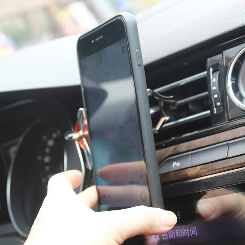 Car Phone Holder Universal Air Vent Mount Clip Cell For In No Magnetic 360Mobile Stand Smartphone | Мобильные телефоны и