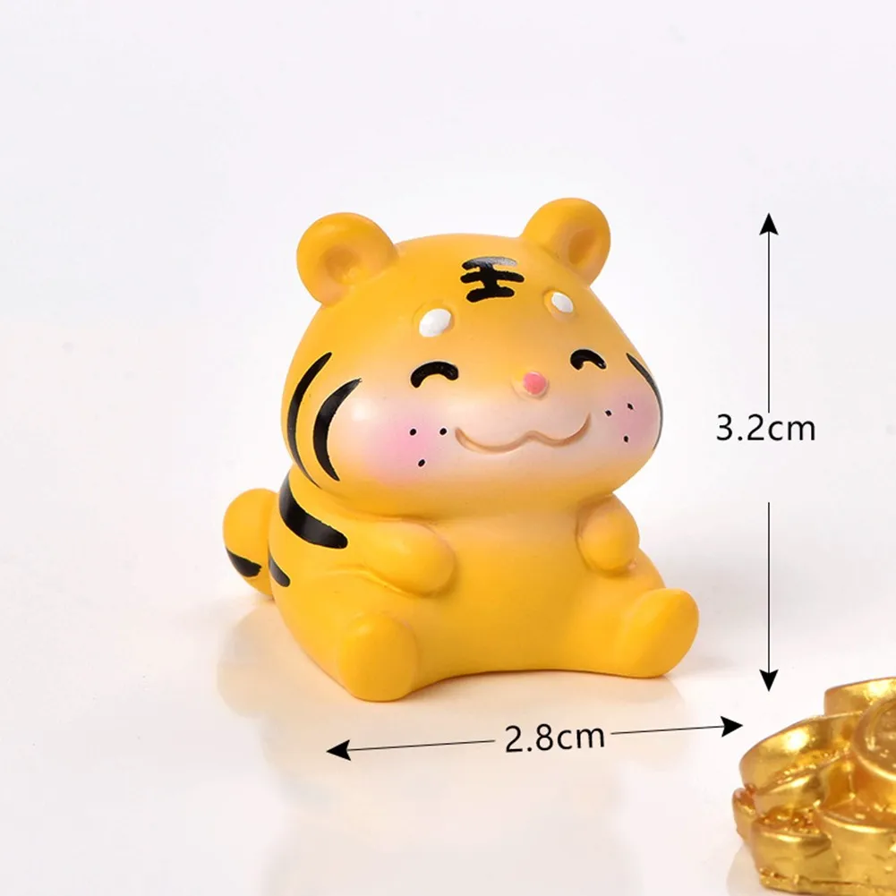 

Raincoat Tiger Series Home Furnishing Tiger Resin Decoration Bonsai Decoration Home Desktop Small Tiger Resin Small Ornaments