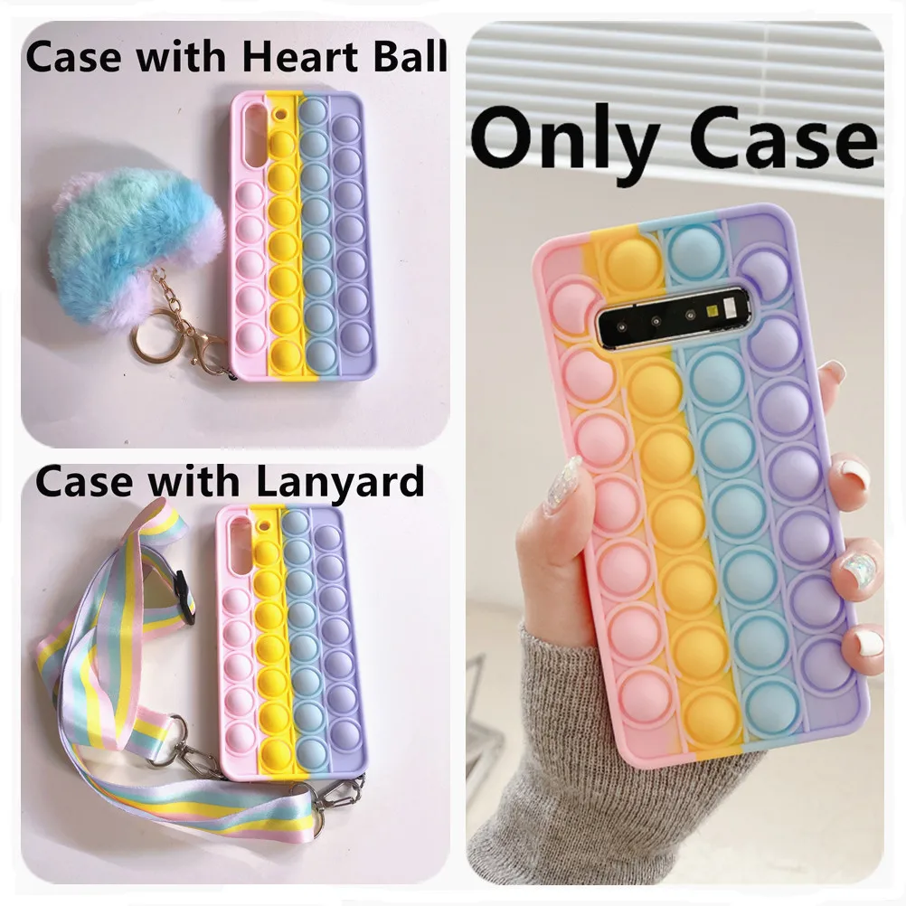 Pop Push Bubble Case For Huawei P30 P40 P Smart Z S Plus 2019 Mate 30 40 Pro Y7A Y9s Y8P Y9 Prime Nova 5T 3i 6 7 SE 8 Cover