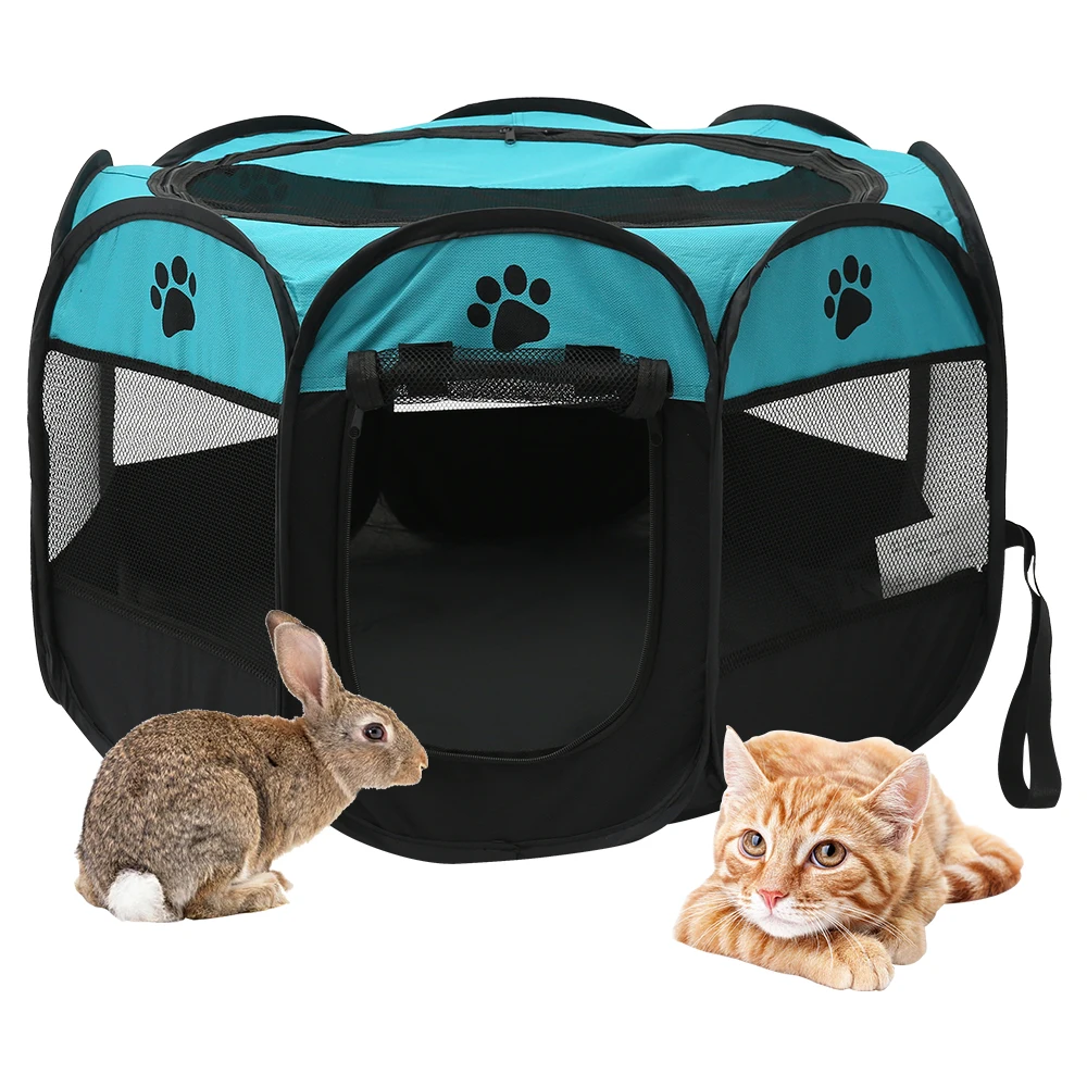 Переносная складная палатка для домашних животных домик собак клетка манеж