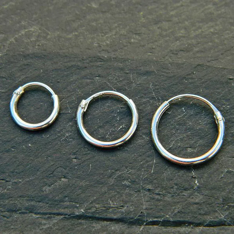 925 пробы серебряные серьги популярные на петлях спиральный для хряща хрящ