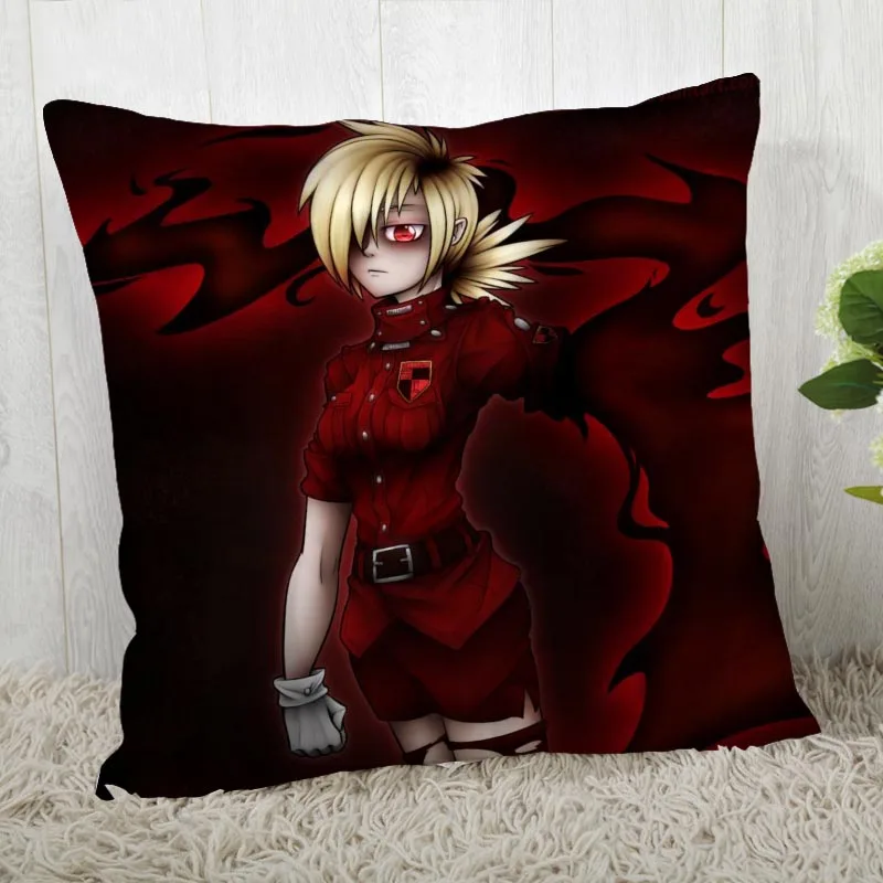 Пользовательские Hellsing наволочки квадратная наволочка Рождество молнии наволочка 40*40 см, 45*45 см(с одной стороны - Цвет: Pillowcase 8