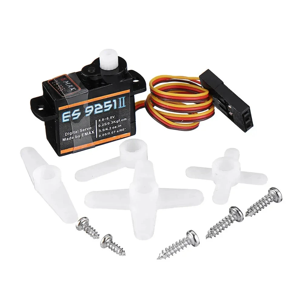 Цифровой сервопривод 1 шт. EMAX ES9051 ES9251 4 3 г/2 5 г пластиковый редуктор с крутящим