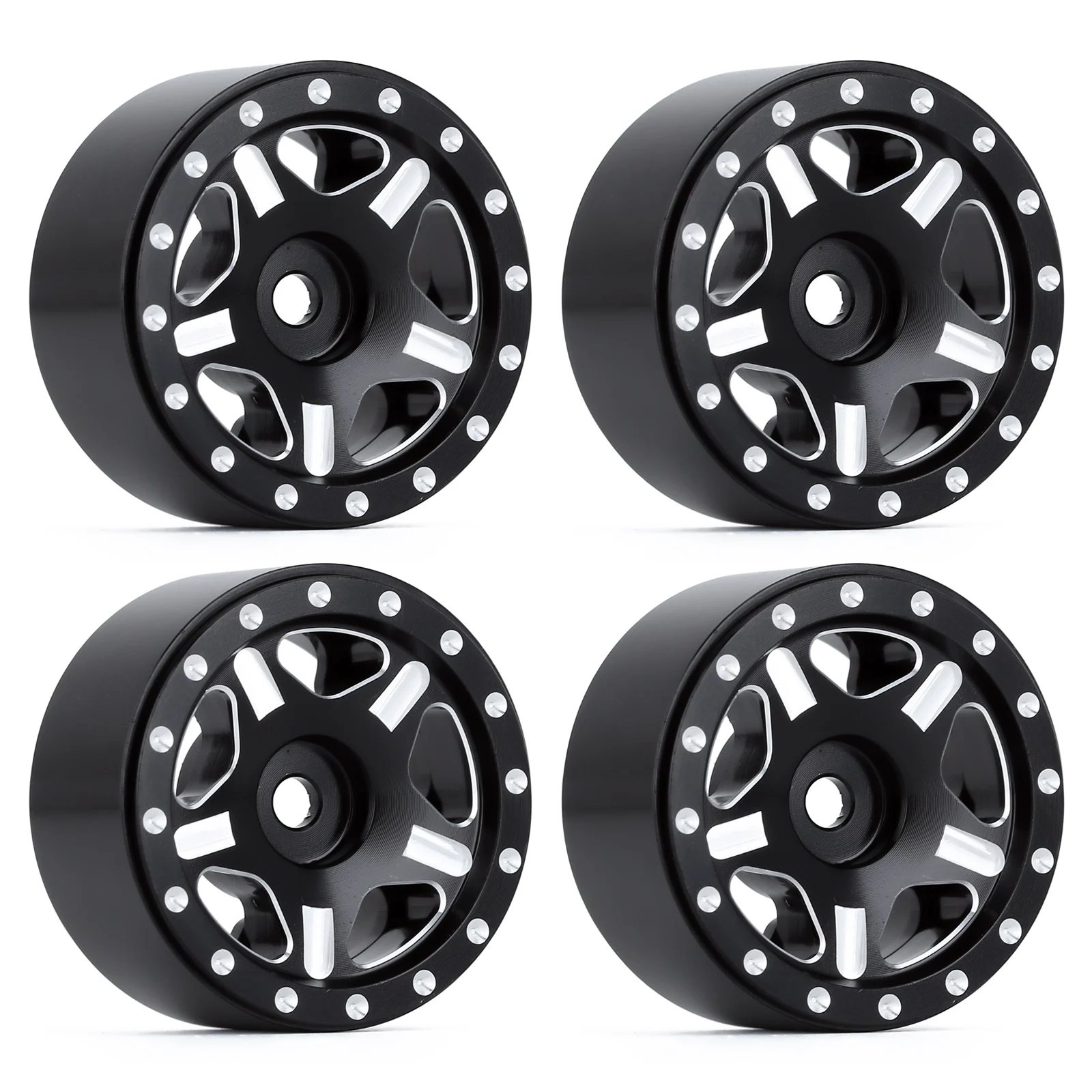 

4 шт. 1,0 "CNC микро Beadlock Колесные диски ступицы 26*14 мм для 1/24 гусеничный осевой SCX24 90081 Deadbolt Гладиатор RC автозапчасти