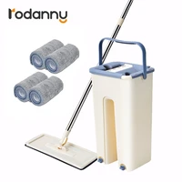 rodanny free hand washing squeeze mop magic mop with floor bucket flat lazy drop shipping home kitchen tool
