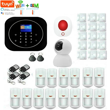 SmartYIBA Tuya приложение wifi GSM домашняя охранная сигнализация DIY комплект с 433 МГц PIR
